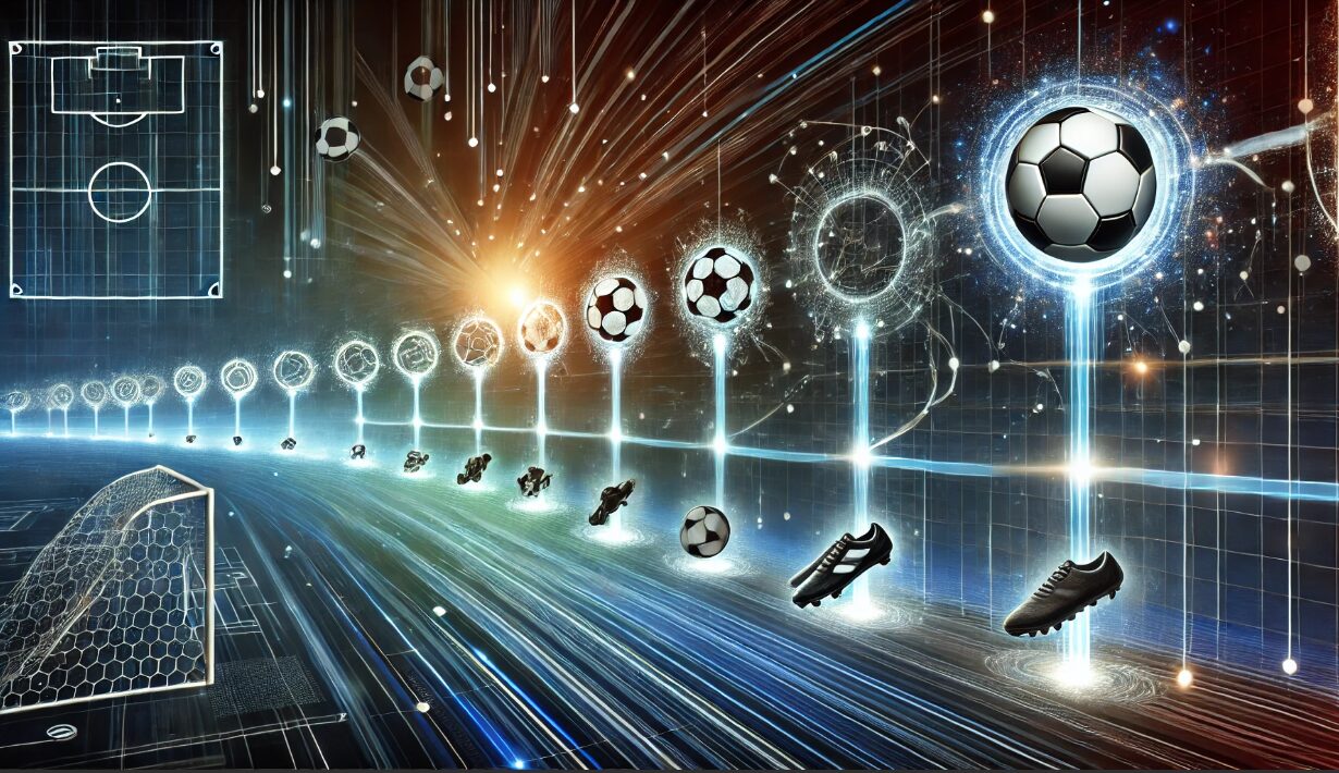 未来的なサッカータイムラインのビジュアル2